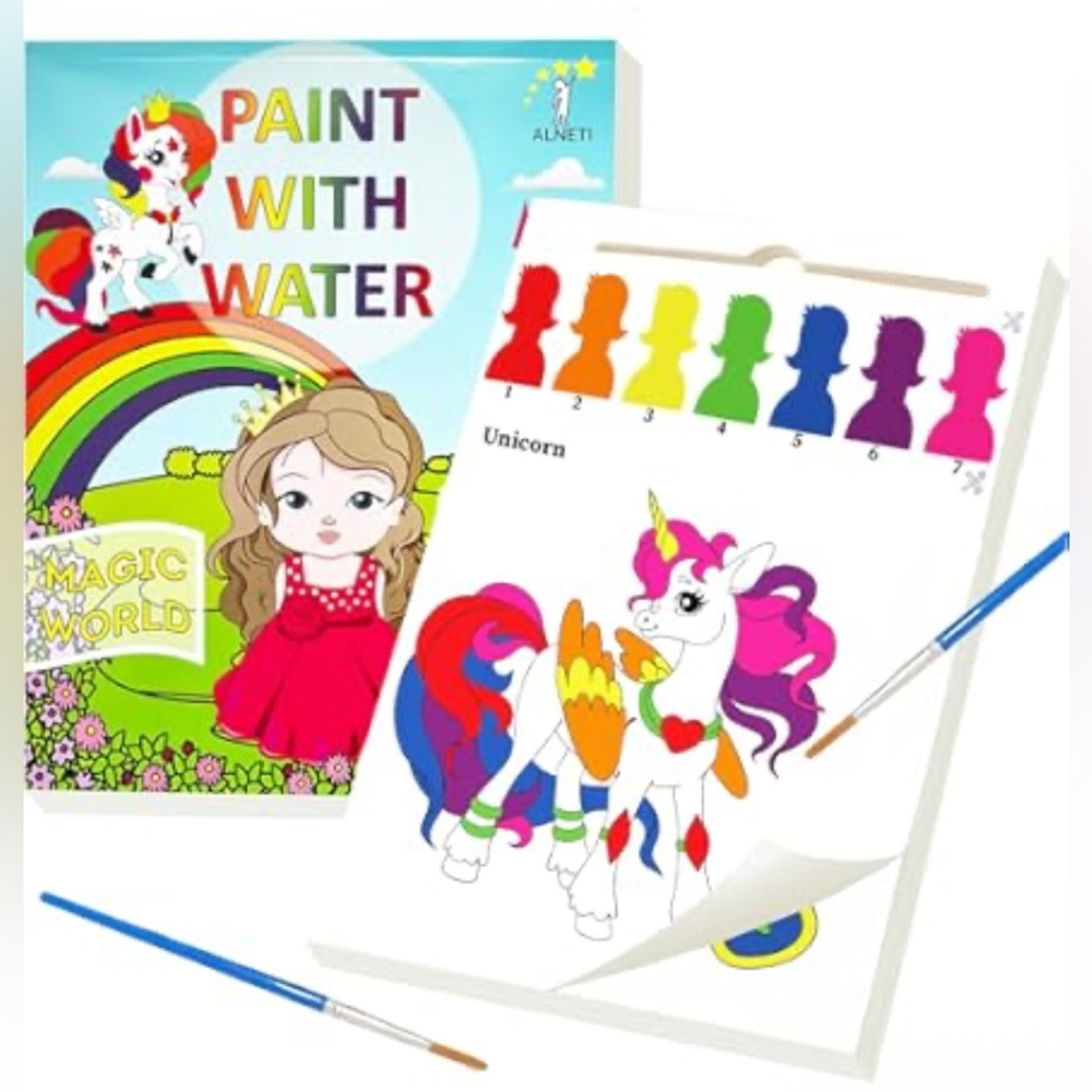 Unicorn Paint with Water Kit - Multicolor